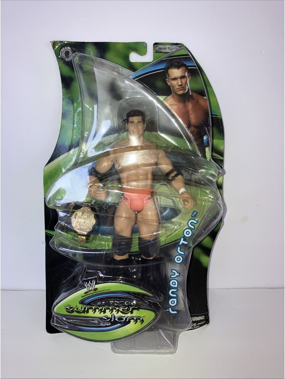 WWE Randy Orton Summer Slam 2004 Jakks  Action Figure NEW IN CARD